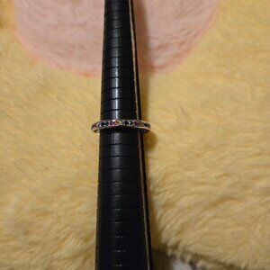 New Colorful Cubic Zirconia Stones in 925 Silvery Band